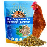 Buff Clucks Herb Supplement for Backyard Chickens - Natural Chicken Treats, Poultry Feed Botanical Mix, Plant-Based Coop Snacks