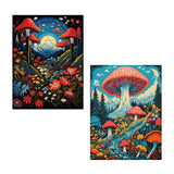 DOZEEZOP 2 Pack 5D Diamond Painting Kits for Adults, Diamond Art Kits for Adults Beginners of All Ages, Round Full Drill Arts an