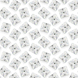Sew On Rhinestones White Square Flatback Glass Crystal Rhinestones with 2 Holes for Clothes Crafts Dress,Costume,Garments,40pcs