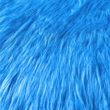 Qidkeo Faux Fur Fabric for Crafts, Gnomes, Animal Costumes, Cushions, Decorations Azure 20x20in