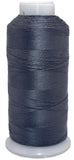 Bonded Nylon Sewing Thread #207 T210 1000yds for Outdoor, Leather (Charcoal/Dark Gray)