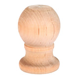 Birch Finial, 2-15/16 T, Max Dia. 2, Pre-Drilled With 1 Hole 1 Pack