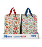 KOSY Paper Gift Bag for Gifting and Return Gifts Medium Designer Printed Paper Carry Bag Madhubani Multi Flower Design for Choco