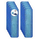 BYOFI 10Pack Microfiber Mop Pads for Bona Mop Washable Reusable Refills for Hardwood, Tile & MultiSurface Floors | Pet Hair &