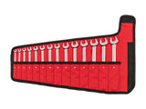 TEKTON Combination Wrench Set with Pouch, 14Piece (619 mm) | WCB94201