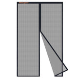 Risareyi Fiberglass Magnetic Screen Door Actual Size 36x82, Black Bugs Net Thicker Mesh Curtain Screen with Magnets Heavy Duty f