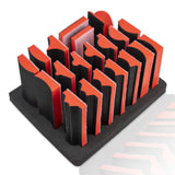 20pc Hand Sanding Block Set Hook and Loop Interchangeable Assorted Shapes