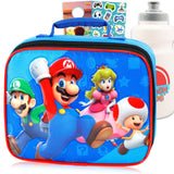 Super Mario Lunchbox for Kids Bundle w/Insulated Lunch Bag + More