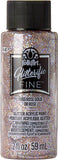 FolkArt Glitterific Fine Assorted Acrylic Craft Paints, Rose Gold 2 fl oz Premium Acrylic Paint with Glitter Finish, Perfect for
