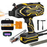 Portable Handheld Welder 110V, 20-120A IGBT Inverter Welding Machine with Auto Darkening Goggles, Hot Start, Arc force, Extended