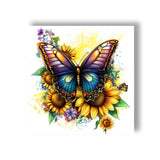 Wergund 5D DIY Diamond Art Butterfly, Diamond Art Kits for Adults Sunflower, Diamond Painting Full Drill Crystal Rhinestone Embr