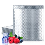 AMIFF Thermal Bubble Mailer 15 x 17 Inch, Foil Mailing Envelopes 10 Pack, Self Seal Cool Bubble Mailers, Waterproof Cold Shippin