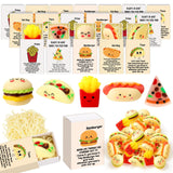 Cinnvoice 25 Sets Employee Appreciation Gifts Bulk Squeeze Food with Thank You Emotional Card Box Inspirational Support Gift for