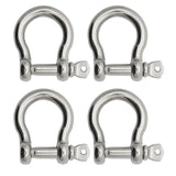 Extreme Max 3006.8306.4 BoatTector Stainless Steel Bow Shackle 7/8, 4Pack