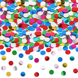 MARFOREVER Multicolor Foil Confetti, Glitter Round Confetti Rainbow Circle Dots Birthday Table Scatter Sequin Sprinkles for Part
