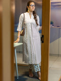 Libas Women'S Cotton Woven Design Straight Kurta (29343O_Off White_Xl)
