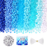 Pony Beads AB Colors, Hair Beads for for Kids Girls, 1200Pcs Pony Bead and 100 Pcs Square Letters, Plastic Pastel Bead for DIY C