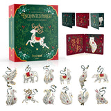 Freshcut Paper 2025 Advent Calendar, Enchanted Forest Christmas Ornaments, Pop Up 3D Greeting Cards, Paper Advent Calendar for A