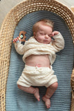 Anano Reborn Baby Dolls Closed Eyes Loulou 20 inches Waterproof Anatomically Correct Full Body Baby Doll Boy with Hand Rooted Ha