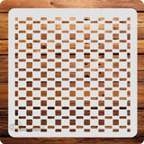 Kachi Pencil Square Pattern Stencils for Art, Craft and Painting, Size 6 x 6 inch Reusable Stencil for Painting, Fabric, Glass,