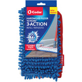 OCedar Hardwood Floor N 3Action Flip, 1 Count (Pack of 1), DoubleSided Mop Head with Microfiber & Chenille | Reusable, Machi