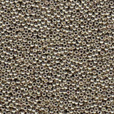 Duracoat Galvanized Light Smokey Pewter Miyuki Japanese round rocailles glass seed beads 11/0 Approximately 24 gram 5 inch tube