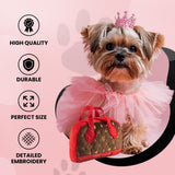 Dog Diggin Designs Runway Pup Collection | Unique Squeaky Parody Plush Dog Toys - Haute Couture Purses & Handbags
