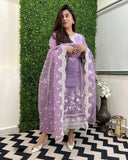 Gosriki Women'S Rayon Blend Straight Embroidered Kurta With Pant & Dupatta (Rosewood Purple-Gs_5Xl_Purple_Xxxxx-Large),Purple,5,B0DD77WBZC