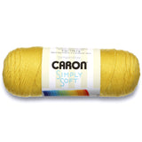 Caron Simply Soft Solids Yarn, Gauge 4 Medium, 100% AcrylicYellow Machine Wash & Dry (H970039782)