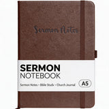 Sermon Notes Notebook Church Notes Journal & Bible Study Notebook for Christians, Hardcover Sermon Journal with Pen Loop, 200