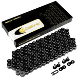 Caltric Black 525-Pitch 120-Links Non-Oring Drive Chain Compatible with ATV/UTV/Quad/Side X Side/Motorcycle/Dirtbike/with Rivet