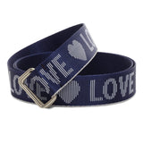 Zoro D Ring Buckle Navy Blue Non Leather Belt For Men