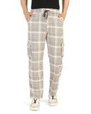 Toplot Men'S Regular Casual Pants (Chex-Trouser-5208-Off 34_Off White,Off White,34,B0DJKV89J5