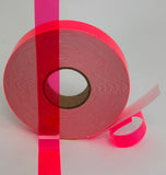 Transparent Vinyl Tape with Self-Adhesive. (1/2 inch x 50 ft, Fluorescent Pink)