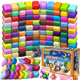 ESSENSON Air Dry Clay 124 Colors, Modeling Clay for Kids, DIY Molding Magic Clay for with Tools, Gifts for Age 3-12 Years Old Bo