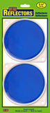 HYKO Products CDRF3B BRACKETED NailON Reflector 2 PK, 3.25 in, Blue