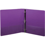 Presentation View Binder, Round Ring, 11 x 81/2, 1 Capacity, Purple, 2/Pack