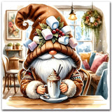 igoodom Gnome Diamond Art Kits for Adults, Gnome Diamond Painting Kit, Full Drill Round Diamond Art Kits, DIY Gem Art and Crafts