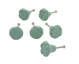 Dritz Home 47040A Ceramic Clover Knob, Verdi Green (6-Piece)