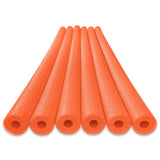 Oodles of Noodles Deluxe Foam Pool Swim Noodles - 6 Pack Orange