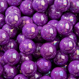 CYEENUT 20mm Acrylic Purple Beads 60pcs Chunk Bubblegum Bead Beadable Pen Ball Beads for Pen Bag Jewelry Making Necklace Bracele
