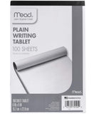 Mead Writing Tablet, 6 x 9 Paper Pad, Plain Note Pad, 100 Sheets (70104)