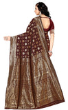 Sugathari Womens Banarasi Saree Pure Kanjivaram Silk Saree Soft New Ladies 2023 Design Wear Pattu Sarees Latest Cotton Party Sari Collections With Blouse Piece For Wedding Sadi (Sam Pari-161 Maroon)