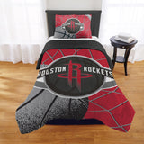 NORTHWEST Houston Rockets Officially Licensed NBA Comforter Set - Full/Queen & Twin/Twin XL - Soft Bedding with Team Logo & Pill