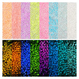 Pandahall 5280Pcs Glow in The Dark Glass Seed Beads - 2mm Round Luminous Pony Beads, 8 Colors Spacer for Bracelet Jewelry Making