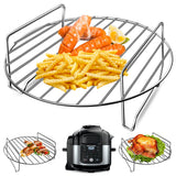 Air Fryer Basket for Ninja Foodi 6.5QT FD302 Air Fryer Pressure Cooker,9.2'' Round Air Fryer Accessories Replacement Parts for N