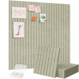 Lifewit Felt Slatted Bulletin Board with Self-Adhesive, 36x 36-9 Pack Cork Board Alternative, Pin Board Vision Board Message Boa
