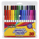CraZArt Washable Super Tip Markers, 30 Count