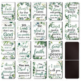 96 Pcs Eucalyptus Magnetic Bookmark Bible Magnetic Bookmark Clips Christian Bookmarks Religious Motivational Encouragement Book