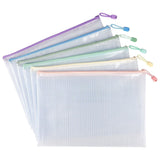 Innpole 3 Pic Mesh Zipper Pouch Document Bag Waterproof Zip File Folders For School Office Supplies Travel Storage Bags English